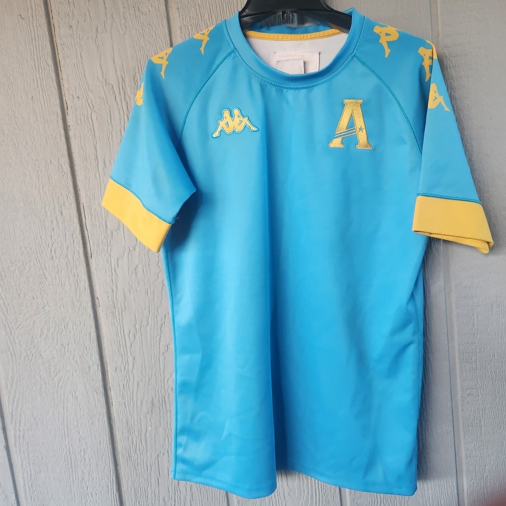 Kappa Gianto Anthem Rugby Blue Yellow Omini Man Woman Back To Back Logo Sz L